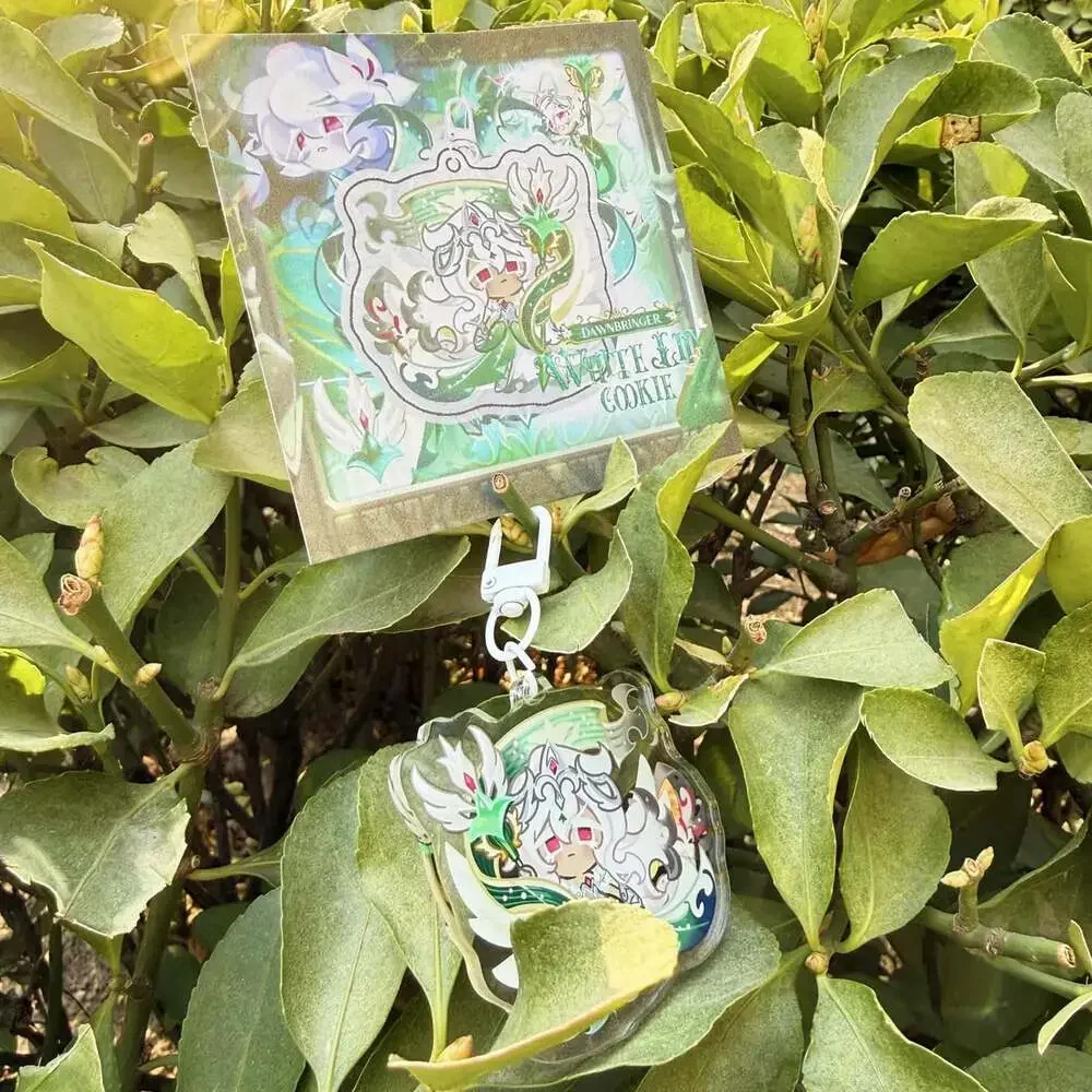 Cookie Run Keychain, White Lily Cookie Keychain